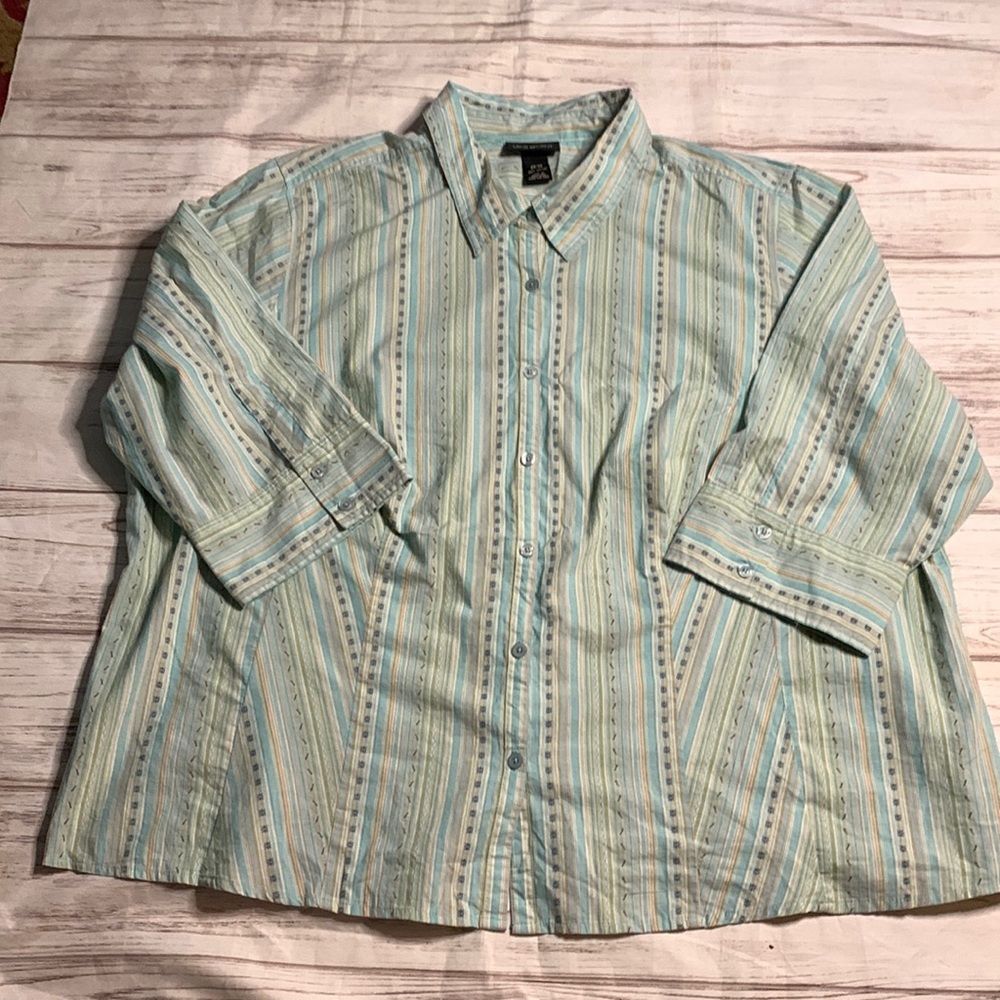 ♥️ Lane Bryant 3/4 Sleeve Button Down Top
